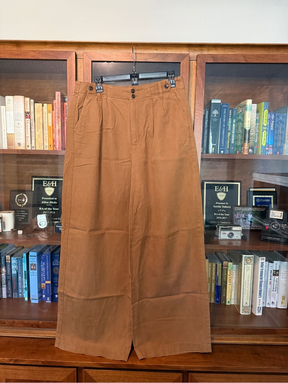 Madewell Harlow Wide-Leg High-Waist Pants in Acorn